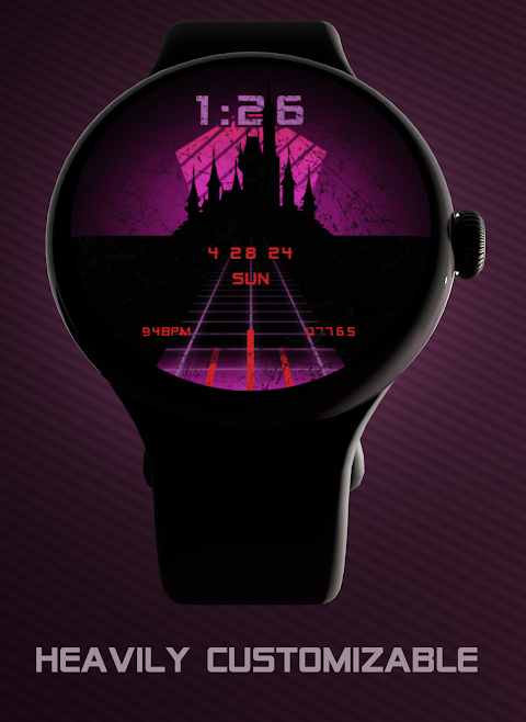 Vaporwave Watch Face screenshot