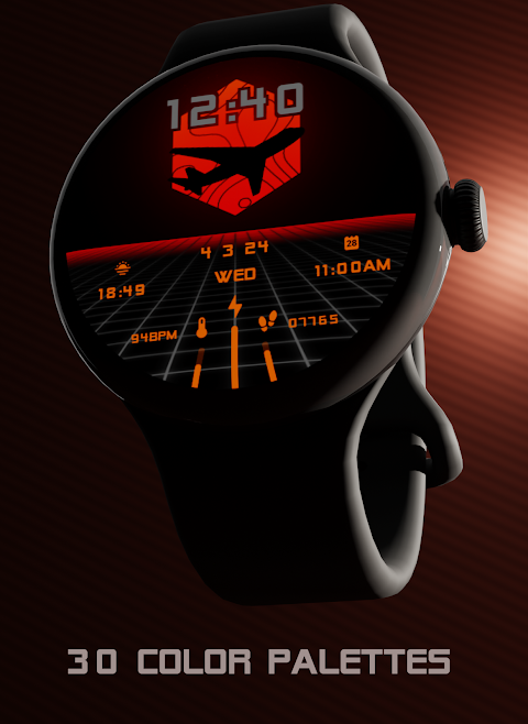 Vaporwave Watch Face screenshot