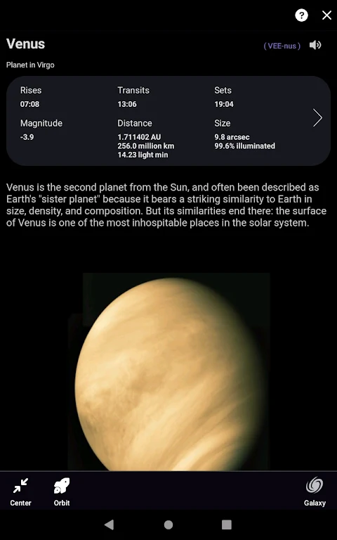 SkySafari Astronomy screenshot