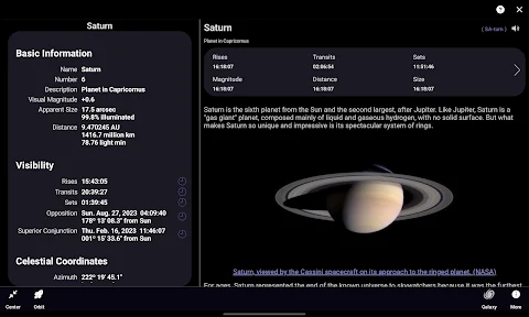 SkySafari Astronomy screenshot