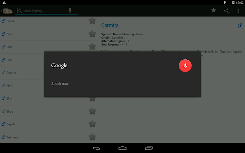 Names and Meanings screenshot