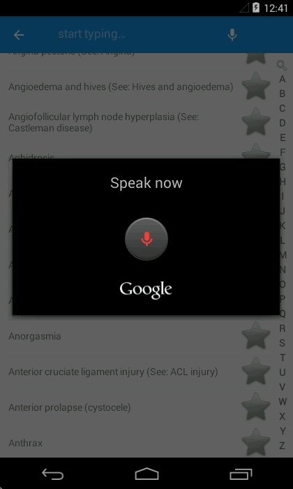 Diseases & Disorders screenshot