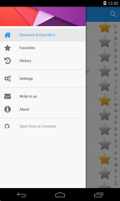 Diseases & Disorders screenshot