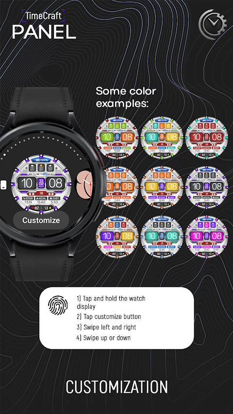 Digital Panel WS10 Watch Face screenshot