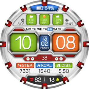 Digital Panel WS10 Watch Face