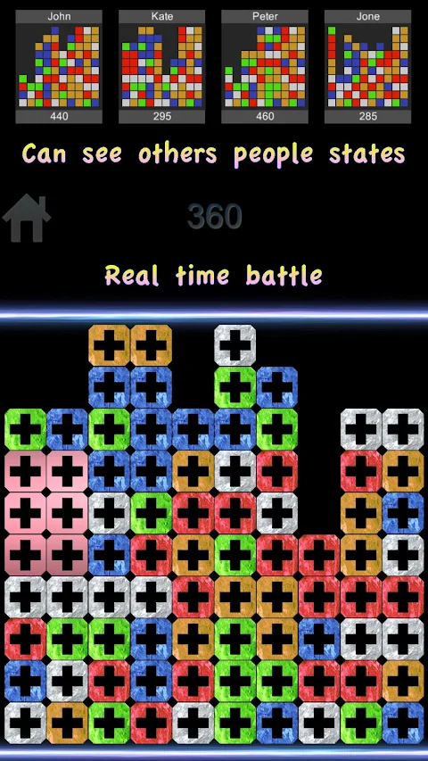 Tap and Popping Battle Puzzle screenshot