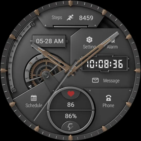 Mechanical Dark Gold ZKinWatch screenshot