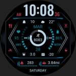Blue Linear ZKin Watch Face