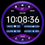 Blue Purple Light ZKin Watch