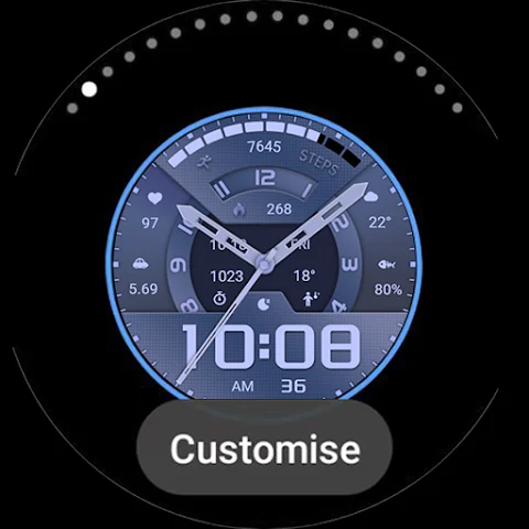 Business Blue Shadow ZKinWatch screenshot