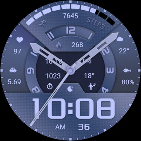 Business Blue Shadow ZKinWatch screenshot