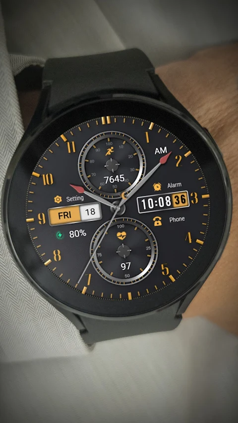 ZKin WatchFace Business Orange screenshot