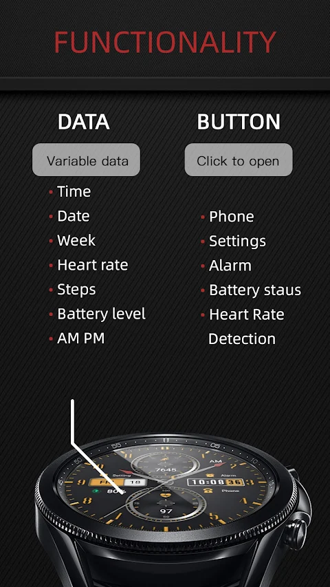 ZKin WatchFace Business Orange screenshot