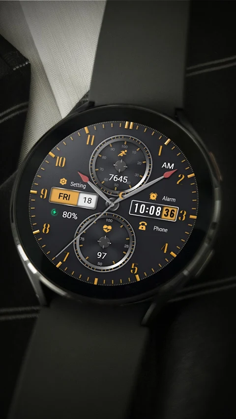 ZKin WatchFace Business Orange screenshot