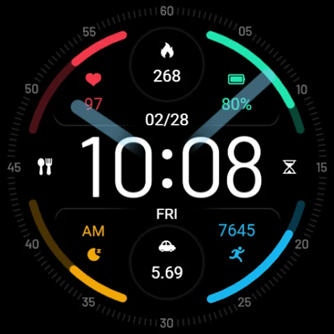 ZKin Watch Colored Arc Circle screenshot