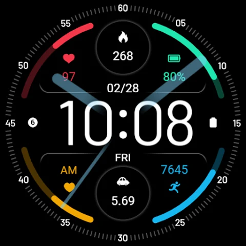 ZKin Watch Colored Arc Circle screenshot
