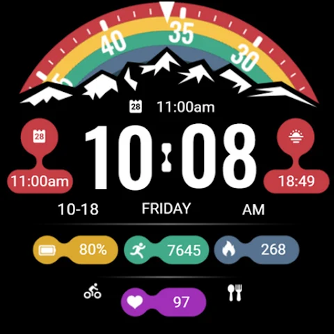Fusion Of Mountains ZKin Watch screenshot