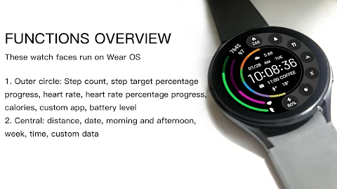 ZKin Watch Face Grey Color screenshot