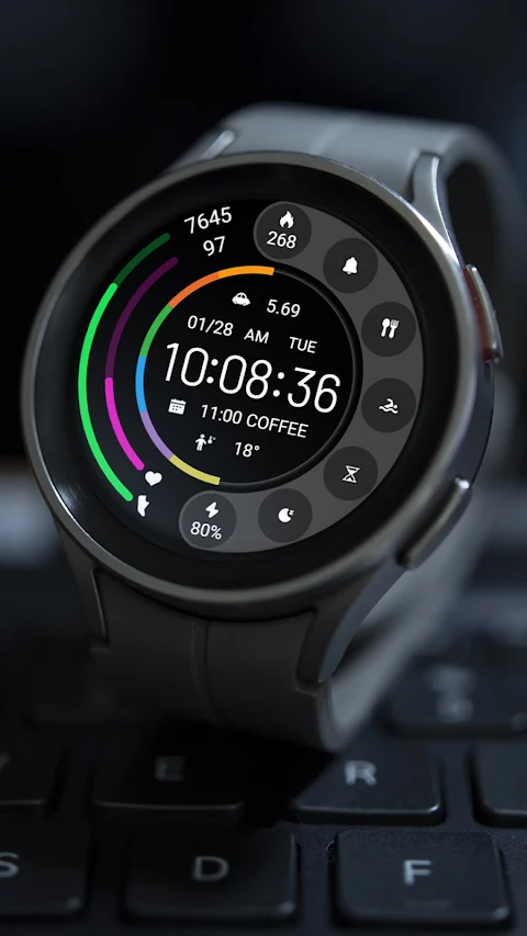 ZKin Watch Face Grey Color screenshot