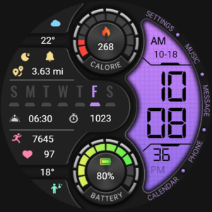 【Retro】Half Purple LCD