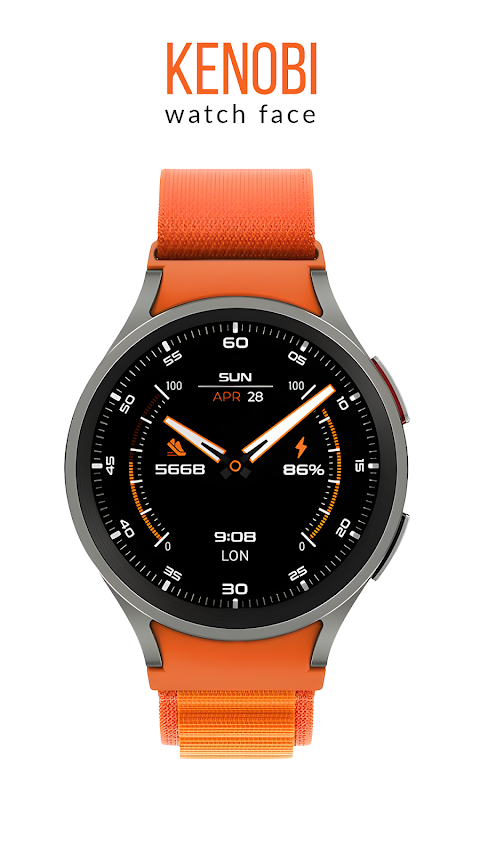 Kenobi watch face Wear OS screenshot