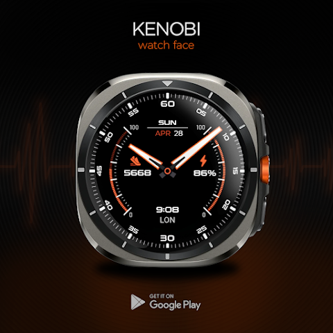 Kenobi watch face Wear OS screenshot