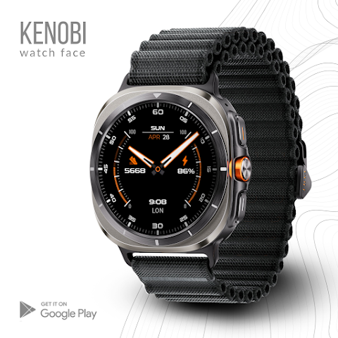 Kenobi watch face Wear OS screenshot