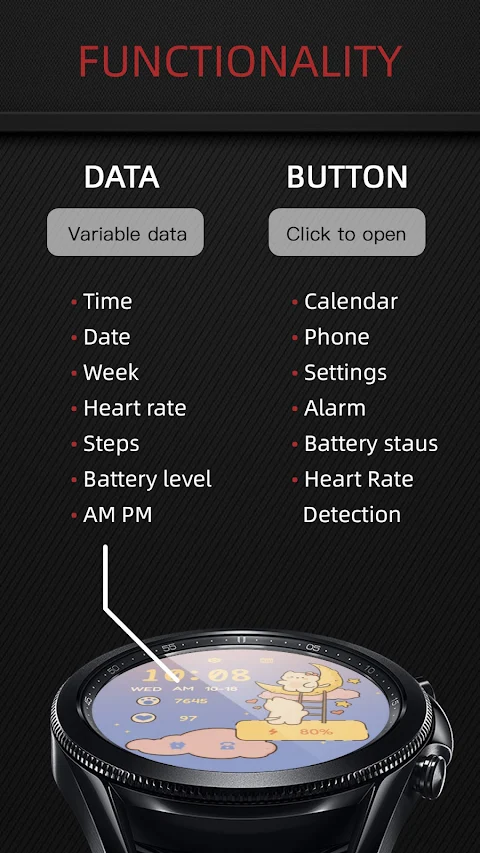 Night Moon ZKin Watch screenshot