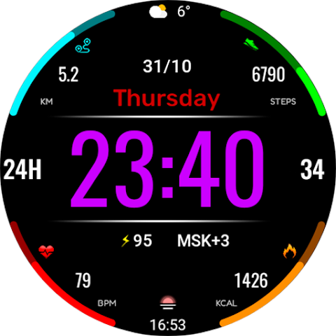 Digital Mebevod Watch face screenshot