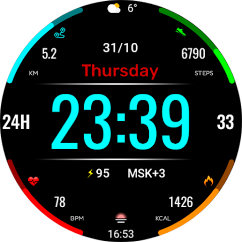 Digital Mebevod Watch face screenshot