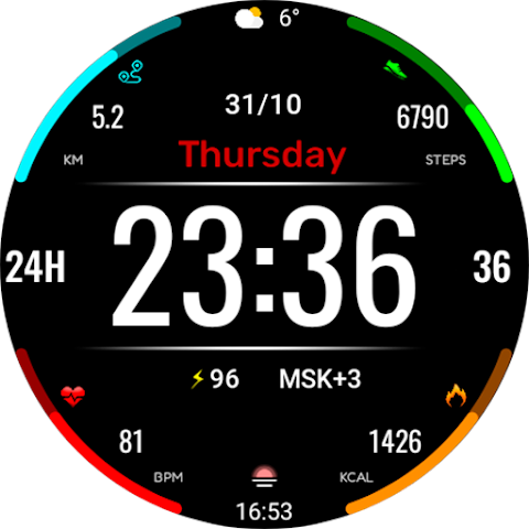 Digital Mebevod Watch face screenshot