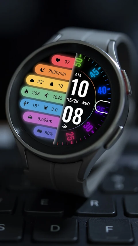 Colorful Turntable ZKin Watch screenshot