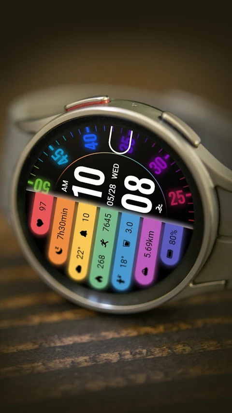 Colorful Turntable ZKin Watch screenshot