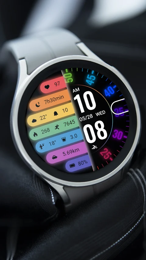 Colorful Turntable ZKin Watch screenshot