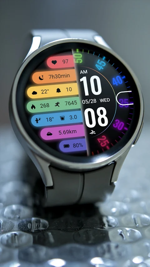 Colorful Turntable ZKin Watch screenshot