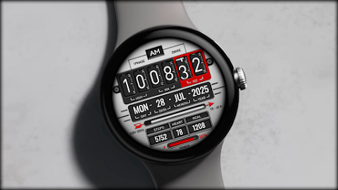 Digital Fliptime Watch face screenshot