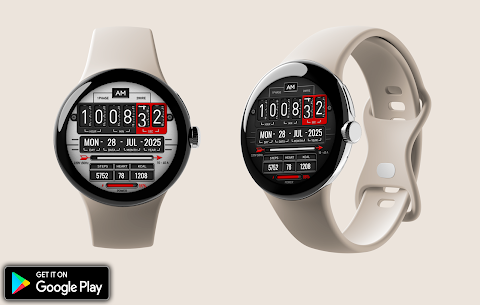 Digital Fliptime Watch face screenshot