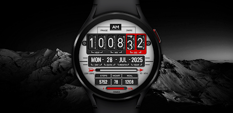 Digital Fliptime Watch face screenshot