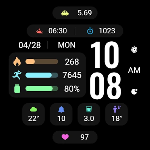 Simple Component ZKin Watch screenshot
