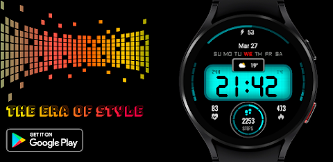 Digital sport color WatchFace screenshot