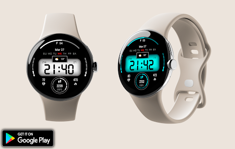 Digital sport color WatchFace screenshot