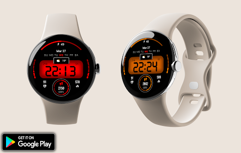 Digital sport color WatchFace screenshot
