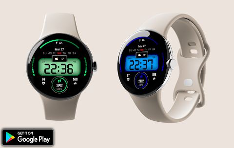 Digital sport color WatchFace screenshot