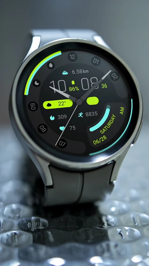 Wise Blue For Wear OS screenshot