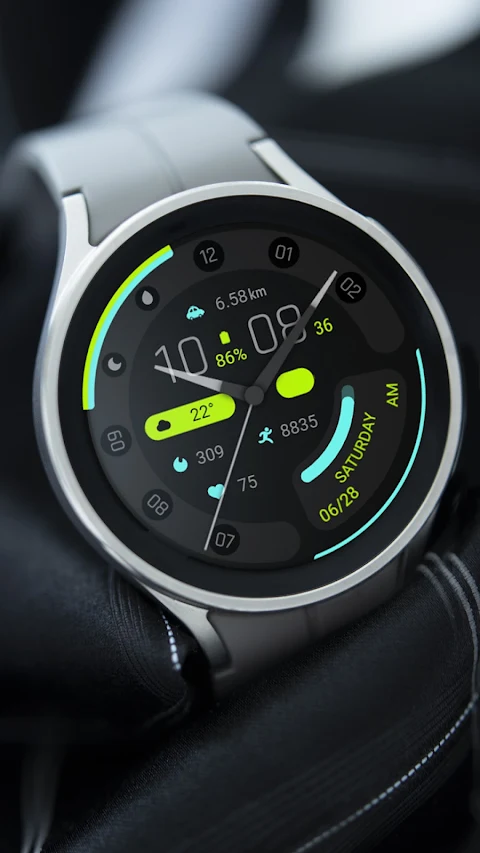 Wise Blue For Wear OS screenshot