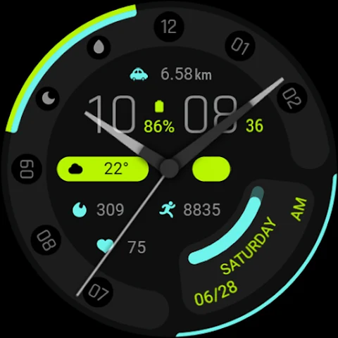 Wise Blue For Wear OS screenshot