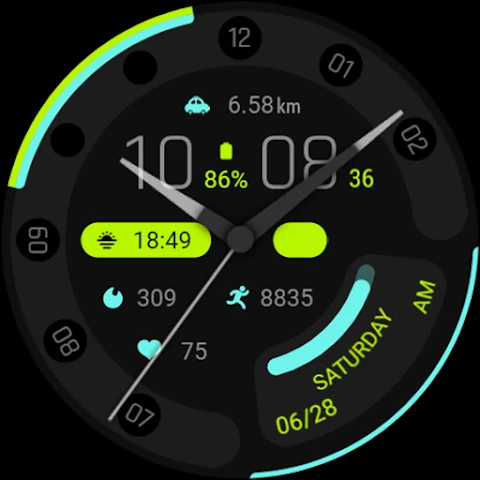 Wise Blue For Wear OS screenshot