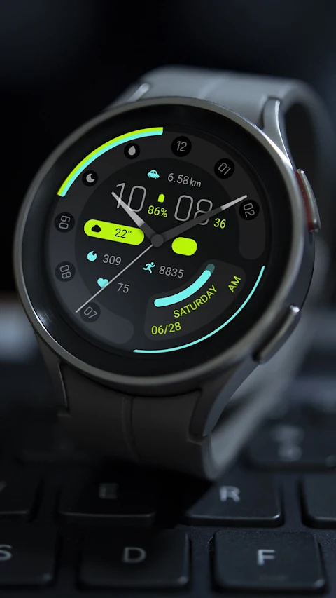 Wise Blue For Wear OS screenshot