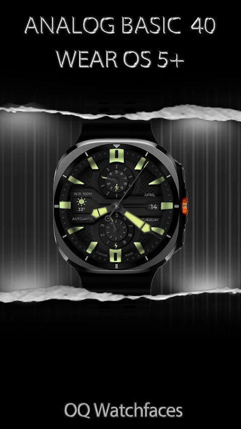 Analog Basic 40 Wear OS 5+ screenshot