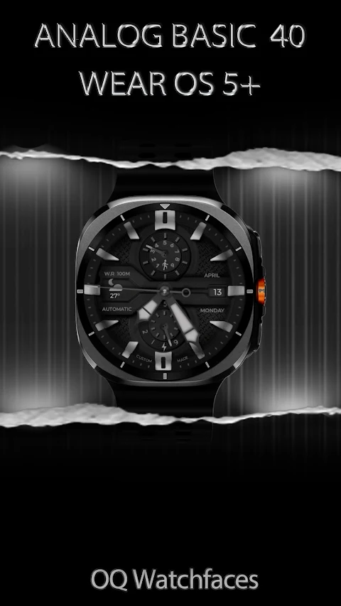 Analog Basic 40 Wear OS 5+ screenshot